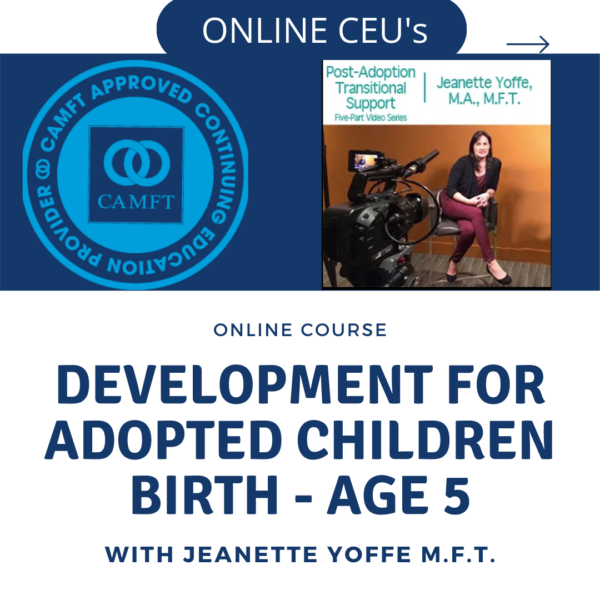 PATS – Video Module 2 – Developmental Challenges for Adopted Children Age Birth – 5